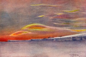 虹色の雲：エヴァンス岬から北を見る、1911年、1913年 作： Charles Edward Wilson