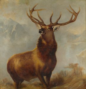 グレンの君主（キャンバスに油彩） 作： Edwin (after) Landseer