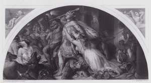 コムスとその音楽隊の Rout of Comus (printing) 作： Edwin (after) Landseer