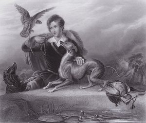 酋長の友人（彫刻 作： Edwin (after) Landseer