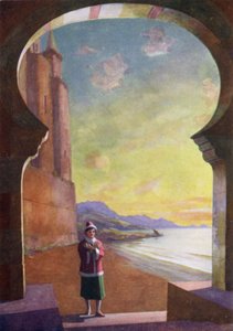 日没時に彼は宮殿に入った 作： Edwin Arthur Norbury