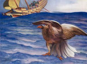 彼はワシを叫んだ！ワシとなり、船に飛び込んだ 作： Edwin Arthur Norbury