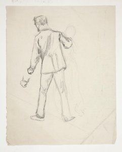 男性と女性の姿 作： Edwin Austin Abbey