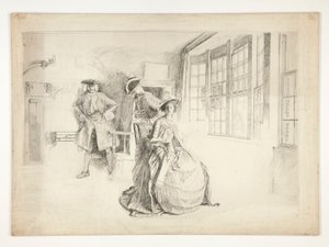 歓迎されない訪問者 作： Edwin Austin Abbey