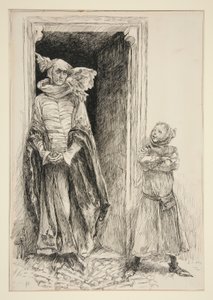 アルマンドと口、第3幕、第1場、愛より 作： Edwin Austin Abbey