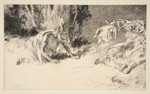 下： 作： Edwin Austin Abbey