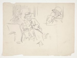 カフェシーン 作： Edwin Austin Abbey