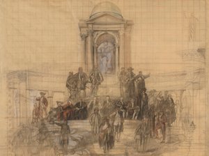 漫画 作： Edwin Austin Abbey