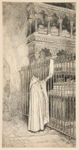 クラウディオ (巻物を読む): 作： Edwin Austin Abbey