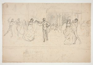 構成研究 作： Edwin Austin Abbey