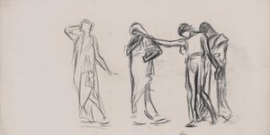 構成研究、時間、下院議場、ペンシルバニア州議会議事堂、ハリスバーグ 作： Edwin Austin Abbey