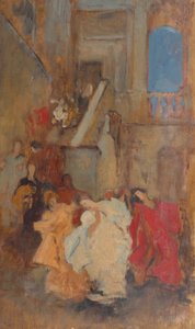 おそらくAメジャーのための構成研究 作： Edwin Austin Abbey