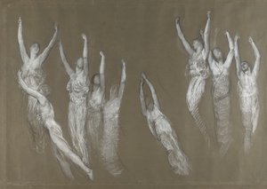 の組成研究 作： Edwin Austin Abbey