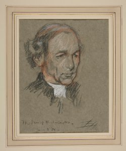 エドワード 7 世の戴冠式肖像画: ジョセフ アーミテージ ロビンソン、キャノン 作： Edwin Austin Abbey