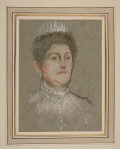 エドワード 7 世の戴冠式の肖像画: バッテンバーグのベアトリス王女 作： Edwin Austin Abbey