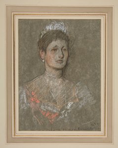 エドワード 7 世の戴冠式の肖像画: バッテンバーグのルイーズ王女 作： Edwin Austin Abbey