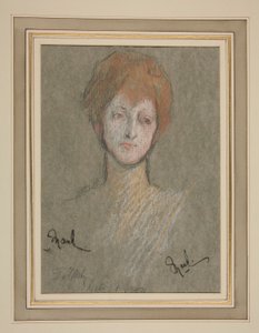 エドワード 7 世の戴冠式の肖像画: イギリスのモード王女 作： Edwin Austin Abbey