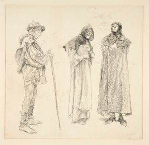 ダル、ナサニエル卿、ホロフェルネス、第4幕第2場、愛より 作： Edwin Austin Abbey