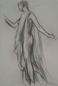初期のフィギュア研究 作： Edwin Austin Abbey