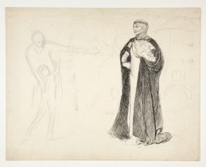 ジョン王のための初期の研究 作： Edwin Austin Abbey
