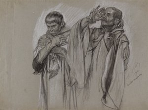 フィギュアスタディ 作： Edwin Austin Abbey