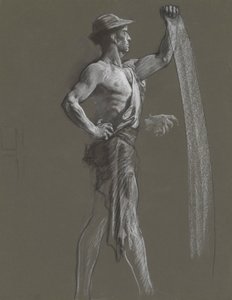 フィギュアスタディ 作： Edwin Austin Abbey