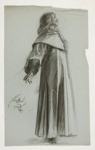 アーサー王のフィギュアスタディ 作： Edwin Austin Abbey
