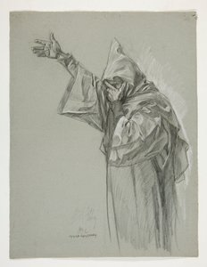 アーサー王のフィギュアスタディ 作： Edwin Austin Abbey