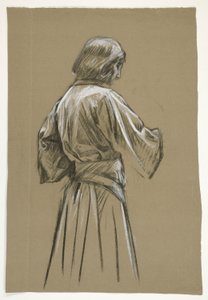 アーサー王のフィギュアスタディ 作： Edwin Austin Abbey