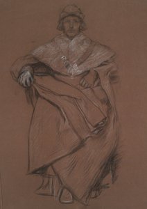 王立取引所のフィギュアスタディ 作： Edwin Austin Abbey