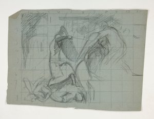The Quest of the Holy Grail (1901 年に完成したボストン公立図書館のための一連の 15 枚の絵画) からの七つの大罪のフィギュアスタディ 作： Edwin Austin Abbey