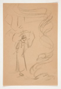 おそらくプロスペロの図研究 作： Edwin Austin Abbey