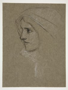 リア王のコーディリアの頭 作： Edwin Austin Abbey