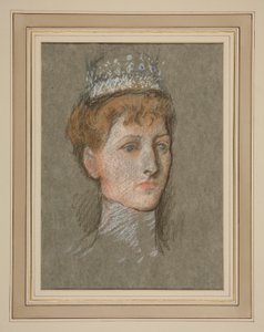 プリンセス オブ ウェールズ (クイーン メアリー) の頭 作： Edwin Austin Abbey