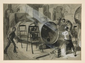 工場内のイラスト 作： Edwin Austin Abbey