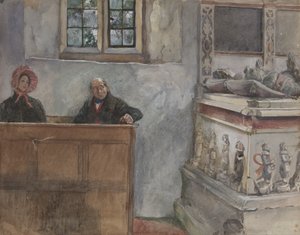 教会で 作： Edwin Austin Abbey