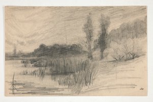 水辺の風景 作： Edwin Austin Abbey