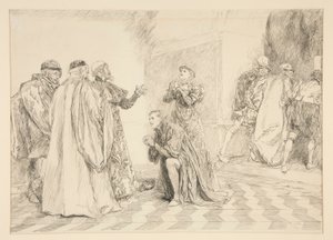 光沢： 作： Edwin Austin Abbey