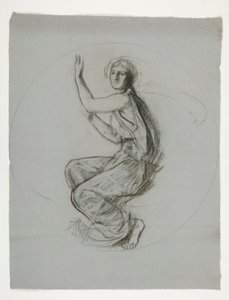 ペンシルベニア州ハリスバーグの州議会議事堂の壁画のメダリオン スタディ、1902～1911 年（ジョン シンガー サージェントによって完成） 作： Edwin Austin Abbey