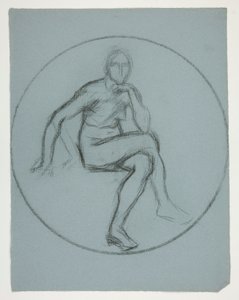 ペンシルベニア州ハリスバーグの州議会議事堂の壁画のメダリオン スタディ、1902～1911 年（ジョン シンガー サージェントによって完成） 作： Edwin Austin Abbey