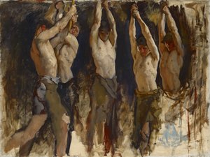 アンビルの男性、バルカンのスピリットの研究、1904年頃 作： Edwin Austin Abbey