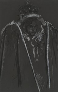 戴冠式のメイスを配置するピア 作： Edwin Austin Abbey
