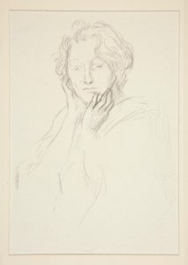 アビー夫人の肖像 作： Edwin Austin Abbey