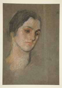正体不明の女性の肖像画