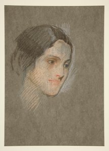 正体不明の女性の肖像画