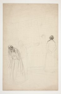 橋の上のシャイロック - 第1幕、ベニスの商人 作： Edwin Austin Abbey