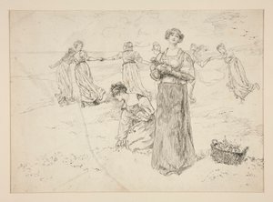 スケッチ 作： Edwin Austin Abbey