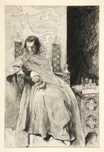 ジョン王のスケッチ、「ジョン王」より 作： Edwin Austin Abbey