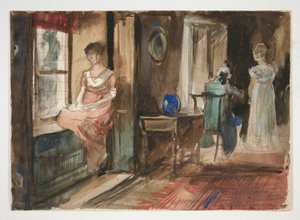 内部の図のスケッチ 作： Edwin Austin Abbey