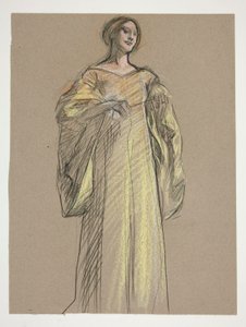 フィアメッタの研究 作： Edwin Austin Abbey